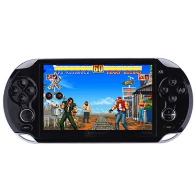 China Retro Handheld ABS X9 Video Game Console 5.1 Inches Built In Retro Games for sale