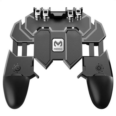 China Touch Buttons Game Controller Mobile Gamepad For Android & IOS 6 2L 2R Finger Trigger For PUBG For Fortnit And All Shooting Games for sale