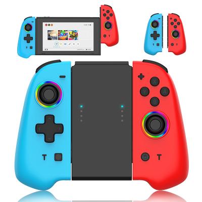 China Motion Sensing Nintendo Switch Support Dual Vibration Six-axis Turbo Gyro Joy Wireless Game Controller Left Right With LED Light for sale