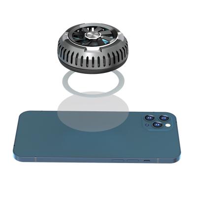 China ABS+Aluminum Alloy+Porcelain Alloy Mobile Phone Fan Magnetic Semiconductor Universal Game Cooler for sale