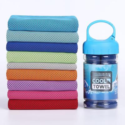 China OEM Factory Direct Wholesale Compressed Bottled Microfiber Cooling Towel Sports Cooling Towel With Logo for sale