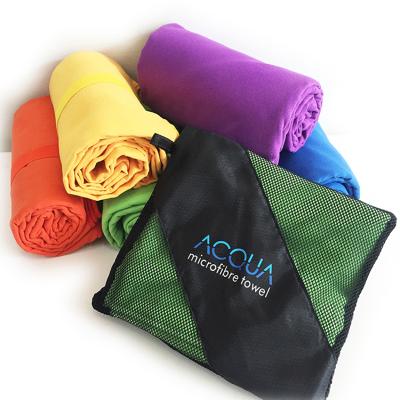 China Disposable Customized Super Absorbent And Quick-Drying Microfiber Towel Set Bath With Carrying Case for sale