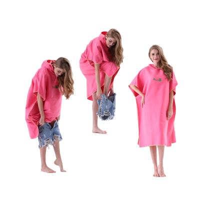 China Universal Thick Microfiber Compressed Surf Poncho Custom Beach Hooded Towel for sale