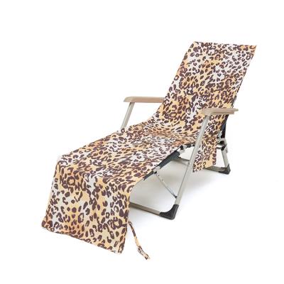 China Simple Personalized Microfiber Beach Towel Lounger Cover Cover For Chair for sale