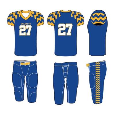 China Custom Cheap Authentic Quilted High Quality American Football Jerseys American Football Uniforms Teams Antibacterial Men's Colleges Jersey for sale