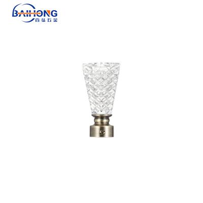 China China Selling Crystal Curtain Rod Set, Durable and Popular Whole Curtain Rod Finials and Accessories, Support Customization for sale