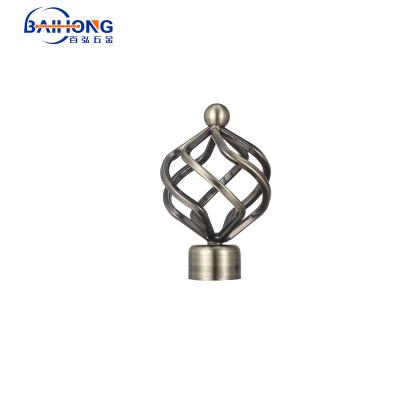 China Durable And Popular The Single Curtain Rod Finials, Support Design Metal Accessories Customization for sale