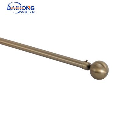 China Classic and fashionable curtain rod made in China, iron curtain pipe and finials for sale