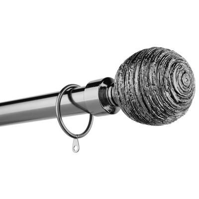 China Contemporary ceiling track curtain rod with metal curtain finials, home decoration flexible curtain track for sale