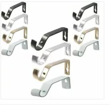 China Contemporary China Made Factory Price Curtain Rod Bracket Aluminum Wall Mounted Bracket for sale