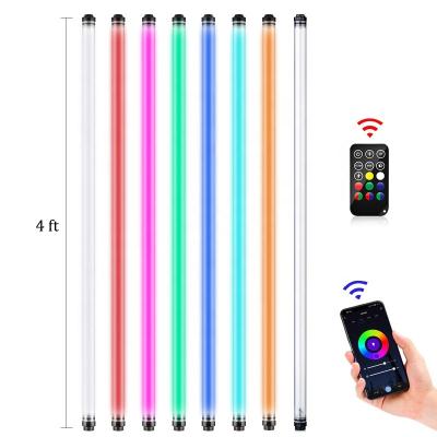 China Waterproof / Shockproof LUXCEO P120 4ft 18W CRI95+ RGB Full Color APP LED Remote Control Waterproof Photography Light Tube for Video and Photo for sale