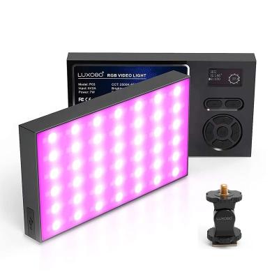 China LUXCEO P03 Mini Color LED Panel Camera Video Light RGB Pocket DSLR Camera Light For Camera for sale