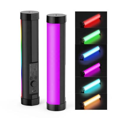 China Mini New Design Handheld Portable Rechargeable USB RGB LED Remote Control Tube Photography Video Live Light for sale