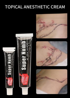 China Super Numb Numbing Cream 10gram 30gram Tattoo Anesthetic Cream for Eyebrows Tattoo for sale