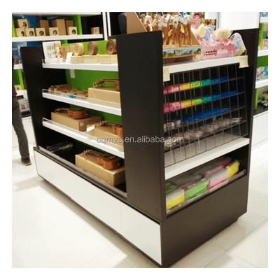 China Factory Customized Single Sided Modern Toy Display Cabinet For Accessories Boutique Free Standing Store for sale