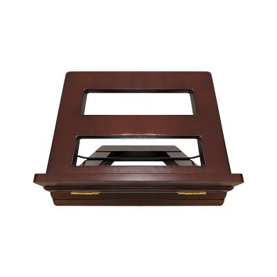 China Solid wood can lift and adjust the angle cooking shelf solid wood can be three-folding reading shelf for sale