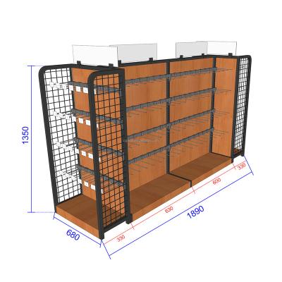 China MYS Single Sided Customized Supermarket / Pharmacy / Gondola Double Side Accepted Shelving /stationery Display Rack Grocery Display Racks M for sale