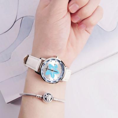 China Water Resistant CASIMA 3002 Brand Watch Ladies Fashion Classic Flower Quartz Leather Watch Waterproof Girl Watch for sale