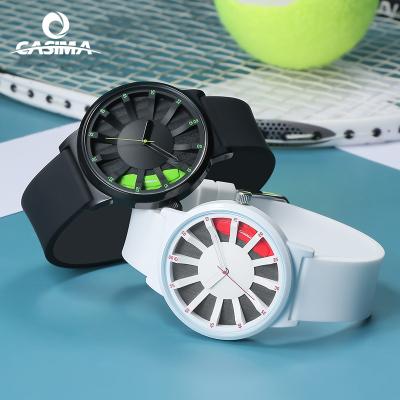 China CASIMA #CS2151 Water Resistant Fashion Men Watch Street Silicone Band PVD Quartz Waterproof Coating Watch Cool Personality Fashion Men Watch for sale