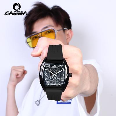 China Skeleton Fashion Water Resistant CASIMA CS2159 Luxury Full Color Men's Casual Clock Watches Men Wrist for sale