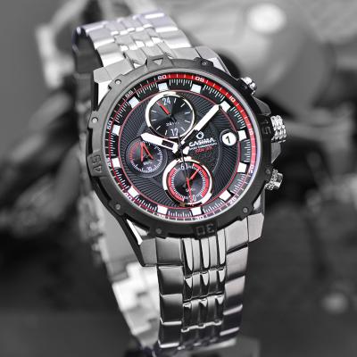 China Automatic Date CASIMA Sports Chronograph Men Watch Cool Hard Quartz Watch Calendar Waterproof 100m Casual Watch For Men #8306 for sale