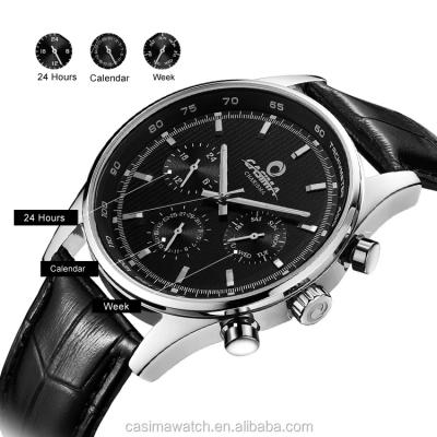 China Automatic Date CASIMA Chronograph Watch Business Men Watch Classic Waterproof Japanese Quartz Sports Watches Men for sale