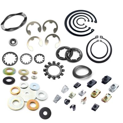 China Steel /65Mn Snap Ring Flat Washer Spring or OEM & ODM Automotive Snap Ring Spring Lock Washer Custom Fastener for sale