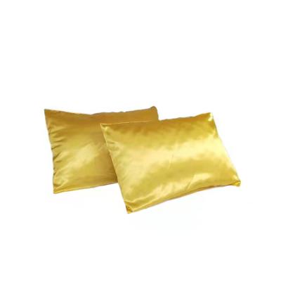 China Wholesale Standard Easy Folded Satin Pillow Case Satin Cushion Cover Cheap Wrapped Pillow Case for sale