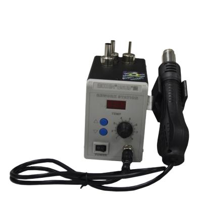 China Repair Work BOZAN 858D+ 750W 110V/220V Adjustable Digital Display Heat Gun Iron Desoldering Soldering Station LED Digital for sale