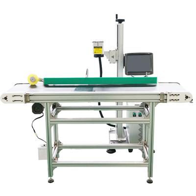 China High Accuracy CO2 30W Tube Laser Flying Laser Marking Machine Glass To Metal Marking Machine Ezcad Board for sale