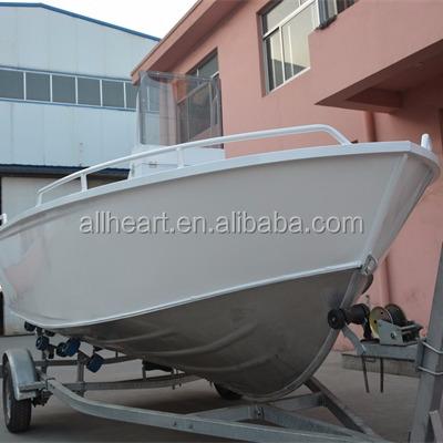 China Sports ALLHEART 4.5m V Console Boat 16ft Deep Center Aluminum Boat for sale