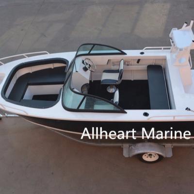 China High Quality Aluminum Allheart Bowrider 5m/5.8m Rowing Boat For Fishing Boat for sale