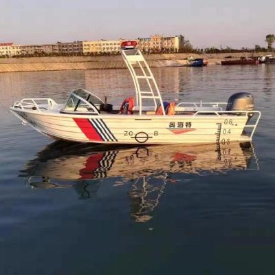 China Professional Front Steering Pressed Hull 18ft/5.8m Aluminum Fishing Boat from Allheart Fishing Rover for sale