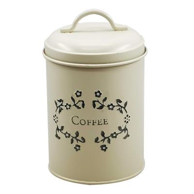 China 3 CERAMIC METAL CERAMIC METAL STORAGE CONTAINERS Freshness Preservation COFFEE COFFEE SUGAR SET for sale