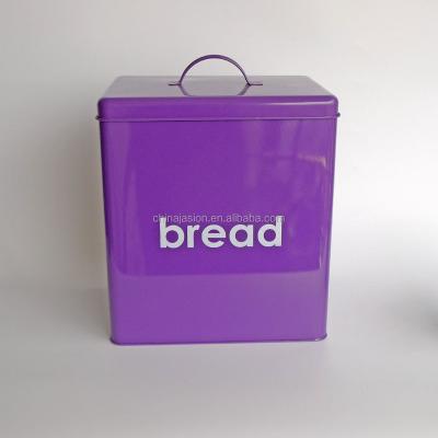 China Colorful JASION Big Bread Storage Tin Box For Sale for sale