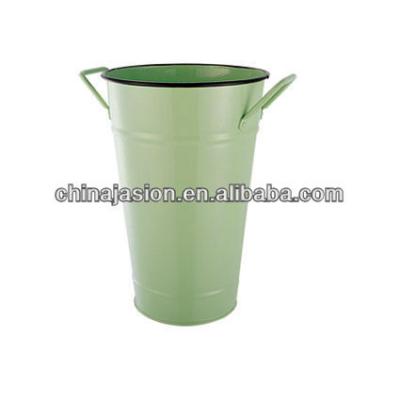 China Wholesale Metal Galvanized Steel Flower Bucket/Flower Tub/Flower Pots for sale