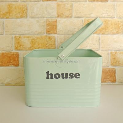 China Carry Utility Caddy Box Cleaners Carry Tray Basket Freshness Enamel Housekeeper Cleaning Tool for sale