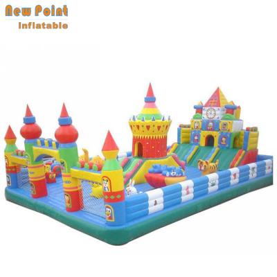 China PVC Giants Tiger Theme Inflatable Fun City for Kid Playground Games for sale