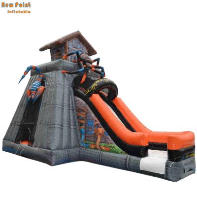 China Factory Wholesale Price Outdoor Danger Poison House Scorpion Spider Inflatable Combo with Bounce and Slide for Outdoor Kids for sale