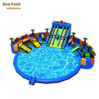 China 5 Years Lowest Price China Inflatable Water Play Waterpark For Kids for sale