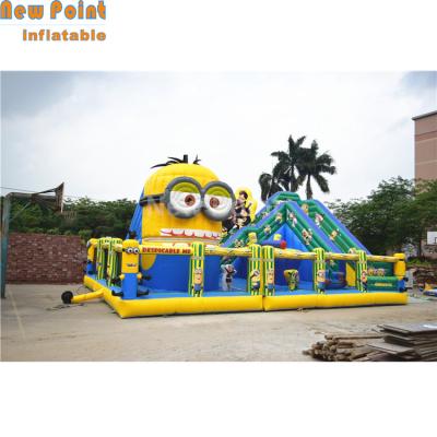 China 5 Years Commercial Inflatable Amusement Park Bouncer Inflatable Jumping Bouncy Castle Slide Inflatable City for sale