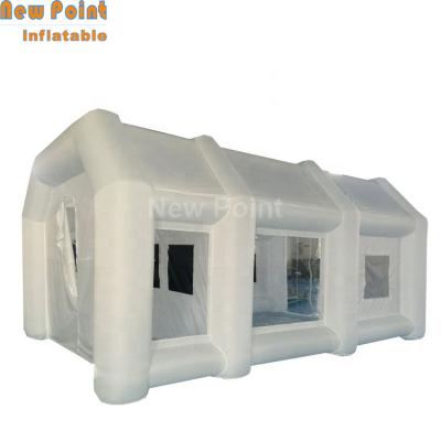 China 5 Years PVC/Oxford Fabric Spray Booth Car Paint Inflatable Booth Tent for sale