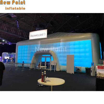 China 10 Years Outdoor White Cube LED In Event Tent Inflatable Prizes Decoration for sale