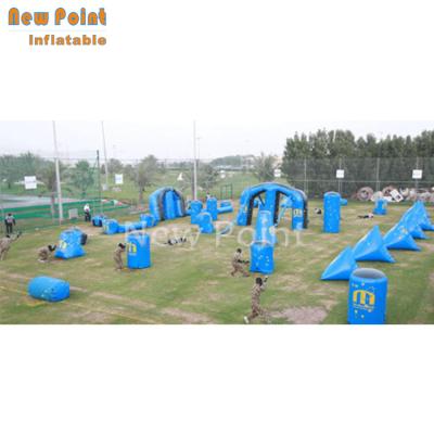 China Outdoor/indoor outdoor speedball bunker game team sport inflatable bunker obstacle for sale for sale