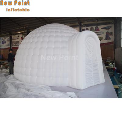 China 5 years hot sale inflatable dome tent igloo event with LED light for wedding for sale