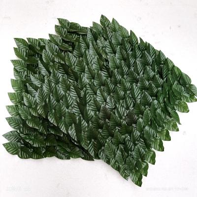 China Wholesale minimalist plant anti UV artificial leaves, green plants, hedge borders, home decoration with grass for sale