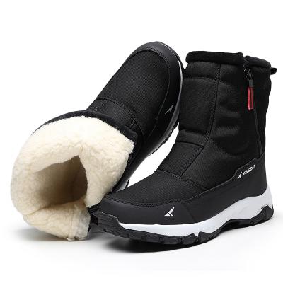 China Northeast Men's Waterproof Thick Short Tube Velvet Winter Snow Boots Cotton Waterproof Non-slip Outdoor Shoes for sale