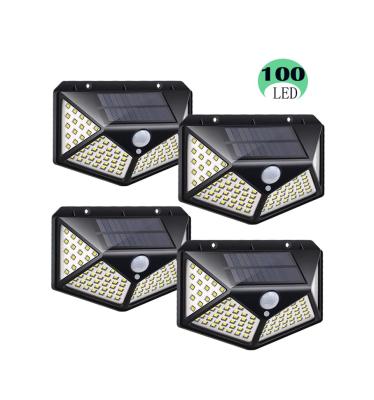 China Garden 270 Degree Angle Motion Sensor Security 100 LED Outdoor Wireless Waterproof Solar Garden Lights For Front Door Yard Garage for sale