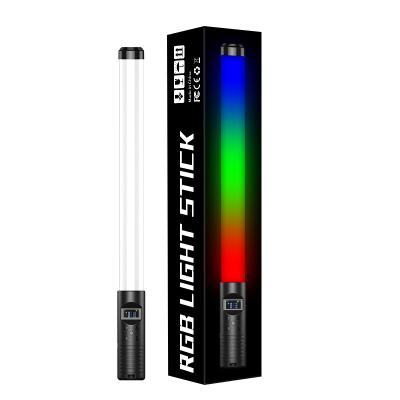 China PORTABLE Rechargable Built-in Battery and RGB LED Fill Light Magic Wand Stick Remote Control Handheld Photography Light for sale