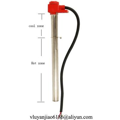 China SUS304 SUS316 Titanium Single Tube Immersion Heaters Over The Side 50mm for sale